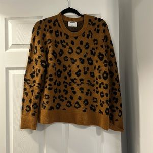 Leopard print sweater